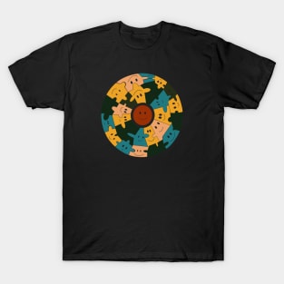 Everyone Belongs Retro Colors Puzzle Design T-Shirt